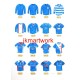 Carlisle United FC Retro Shirts Wall Art Print
